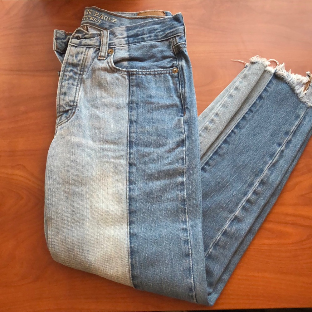 Vintage High-Rise AEO split jeans